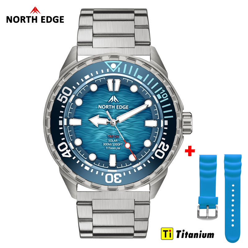 NORTH EDGE TRITON-TI Titanium  - Diver Watch 300M recensie en prijs