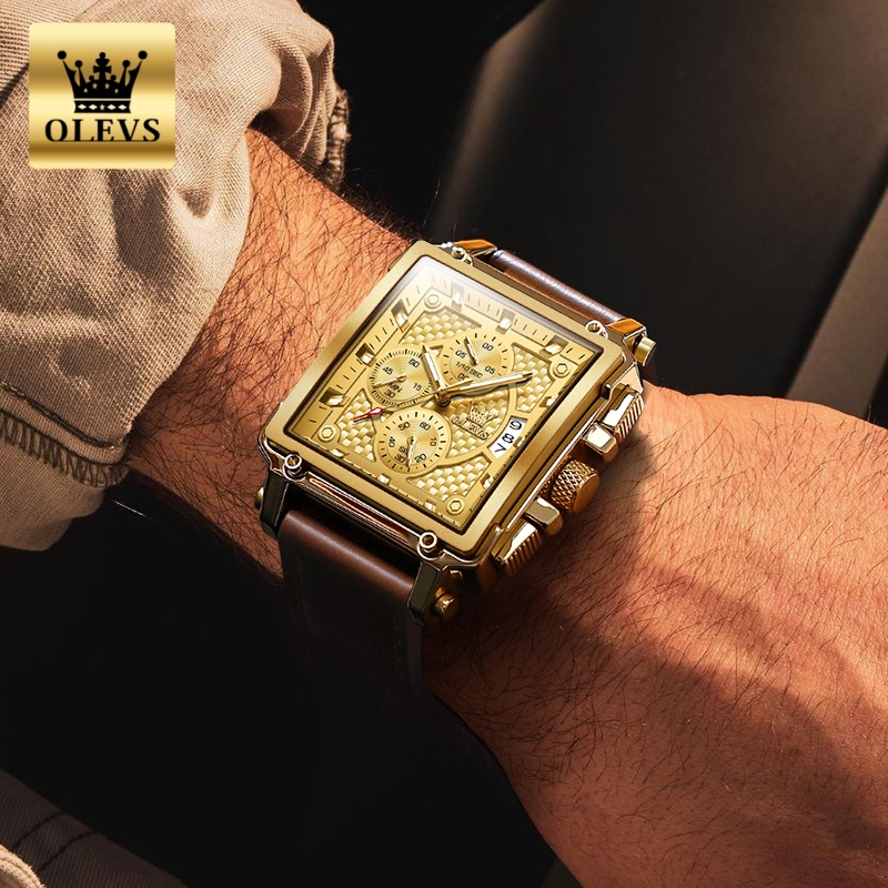 OLEVS merk herenhorloges water - Luxury Watch Gold recensie en prijs