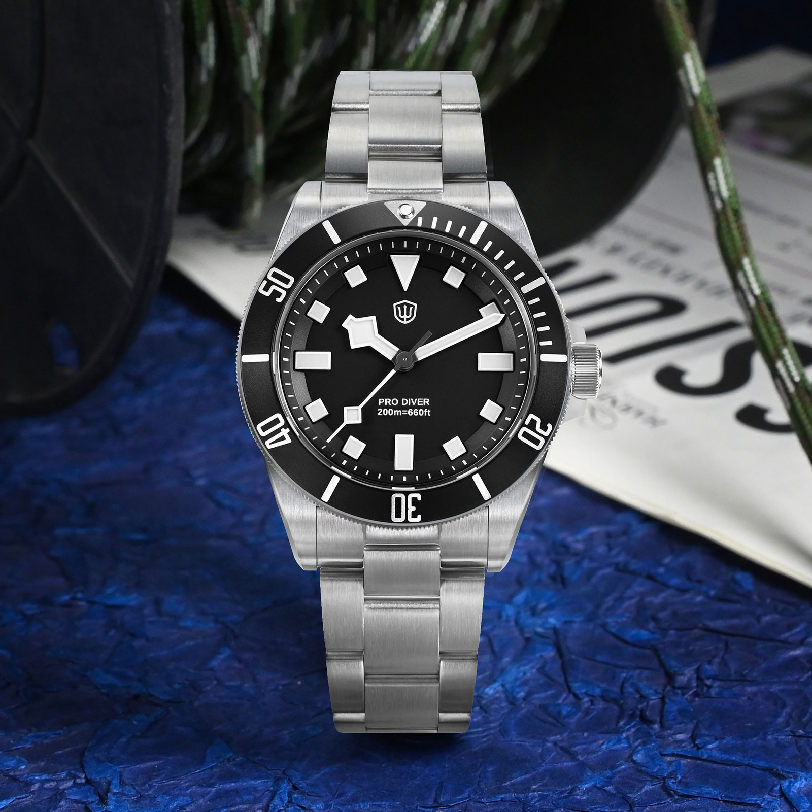 Watchdives WD1969 Pro 38 mm qu - Diver Watch 300M recensie en prijs